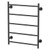 Radii Heated Towel Ladder 5Bar 62W 550mm x 740mm Round Plate Matte Black [199299]