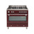 90cm 5 Burner Dual Royal Chiantishire Oven Burgundy [285439]