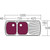 Monet Sink Left Hand Double Bowls with Drainer MO771 1200mm x 500mm One Tap Hole Topmount Staimless Steel [067336]