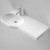Opal 920 Right Hand Wall Basin with Plug and Waste White 1 Tap Hole [143400]