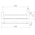Luna Double Towel Rail 930mm Brushed Nickel [194578]