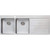 Sonetto Double Left Hand Bowl Topmount Sink with Drainer 1300mm Stainless Steel 1 Tap Hole [120798]