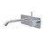 Kaya Up Wall Basin/Bath Mixer Set Square Plate Polished Chrome 160mm Outlet [201837]