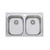 Diaz Double Bowl Topmount Or Undermount Sink 1 Tap Hole [153381]