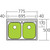 Diaz Double Bowl Topmount Or Undermount Sink 1 Tap Hole [153381]