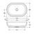 Nero Above Counter Solid Surface Basin 580mm x 380mm x 145mm White [166667]