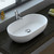 Nero Above Counter Solid Surface Basin 580mm x 380mm x 145mm White [166667]