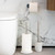 Ascot Toilet Brush & Holder Light Grey [279526]