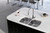 Monet Sink Double Bowl MO70U 820mm x 500mm No Tap Hole Undermount Stainless Steel [067815]