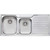 Diaz 1 & 3/4 Bowl Topmount Sink with Drainer Left Bowl 1 Tap Hole [112978]