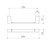 Luna Hand Towel Rail Chrome [156626]