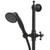 Lillian Modern Vintage Rail Shower Set Matte Black [158247]