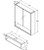 Mirror Cabinet Display Shelf Insert 750mm Industrial [191534]