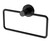 Radii Hand Towel Holder with Round Plate Matte Black [129772]