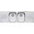 Diaz Double Bowl Topmount Sink with Double Drainer 1 Tap Hole [112992]