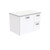Unicab 750 Gloss White Cabinet Wall-Hung 1 Door 2 Left Drawer [180701]