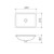 Urbane II Rectangle Under Counter Basin No Overflow White 0 Tap Holes [195984]