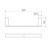 Urbane II Single Towel Rail 825mm PVD Gunmetal [196106]
