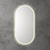 Beau Monde LED Mirror Brushed Gold Frame [273017]