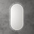 Beau Monde LED Mirror Matte Black Frame [273963]