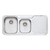 Petite Sink 1&3/4 Left Hand Bowls & Drainer PE311 1060mm x 460mm One Tap Hole Topmount Stainless Steel [067853]