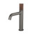 Elvire Progressive Basin Mixer 135mm Reach 6Star 4.5L/min Gunmetal Body Dark Wood Handle [200714]