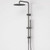 Elvire Rail Shower W/300mm Overhead 3Star 9L/min Satin Gunmetal [200724]