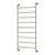 Lillian Heated Towel Rail Brushed Nickel 9 Bars 600 x 1208 x 95mm [285250]