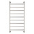 Lillian Heated Towel Rail Brushed Nickel 9 Bars 600 x 1208 x 95mm [285250]
