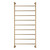 Lillian Heated Towel Rail Urban Brass 9 Bars 600 x 1208 x 95mm [285252]