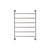 Lillian Heated Towel Rail Brushed Nickel 6 Bars 600 x 808 x 95mm [285300]