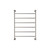 Lillian Heated Towel Rail Brushed Nickel 6 Bars 600 x 808 x 95mm [285300]