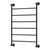 Lillian Heated Towel Rail Matte Black 6 Bars 600 x 808 x 95mm [285259]