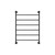 Lillian Heated Towel Rail Matte Black 6 Bars 600 x 808 x 95mm [285259]