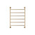 Lillian Heated Towel Rail Urban Brass 6 Bars 600 x 808 x 95mm [285288]