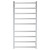 Isabella Heated Towel Rail Chrome 9 Bars 600 x 1200 x 122mm [285253]