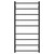 Isabella Heated Towel Rail Matte Black 9 Bars 600 x 1200 x 122mm [285289]