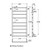 Isabella Heated Towel Rail Matte Black 9 Bars 600 x 1200 x 122mm [285289]