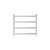 Isabella Heated Towel Rail Chrome 4 Bars 600 x 550 x 122mm [285280]
