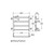 Isabella Heated Towel Rail Chrome 4 Bars 600 x 550 x 122mm [285280]