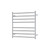 Isabella Heated Towel Rail Chrome 8 Bars 750 x 700 x 122mm [285254]