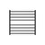 Isabella Heated Towel Rail Matte Black 8 Bars 750 x 700 x 122mm [285260]