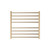 Isabella Heated Towel Rail Urban Brass 8 Bars 750 x 700 x 122mm [285272]