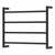 Kaya Round Heated Towel Matte Black 4 Bars 600 x 450 x 100mm [285304]