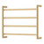 Kaya Round Heated Towel Urban Brass 4 Bars 600 x 450 x 100mm [285255]