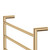 Kaya Round Heated Towel Urban Brass 4 Bars 600 x 450 x 100mm [285255]