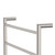 Kaya Round Heated Towel Brushed Nickel 6 Bars 600 x 800 x 100mm [285282]