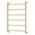 Kaya Round Heated Towel Urban Brass 6 Bars 600 x 800 x 100mm [285275]