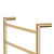 Kaya Round Heated Towel Urban Brass 6 Bars 600 x 800 x 100mm [285275]