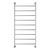 Lillian Heated Towel Rail Chrome 9 Bars 600 x 1208 x 95mm [285270]